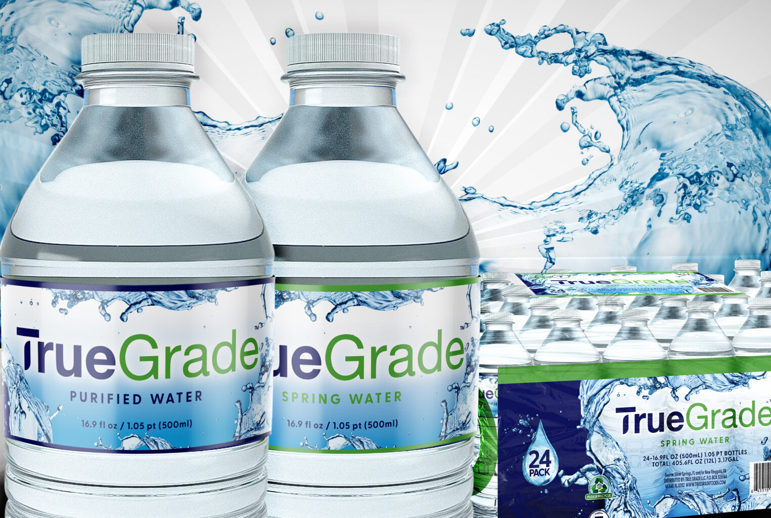 True Grade Water 16.9 fl oz and 24 pack images